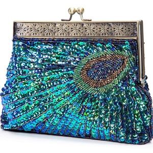 Bags - Sequin Peacock Evening Purse Bags - Sequin Peacock Evening Purse